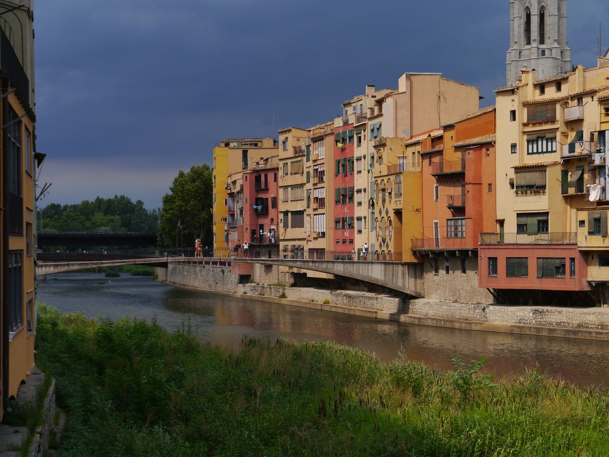 A view over the river Onyar, Girona, Spain